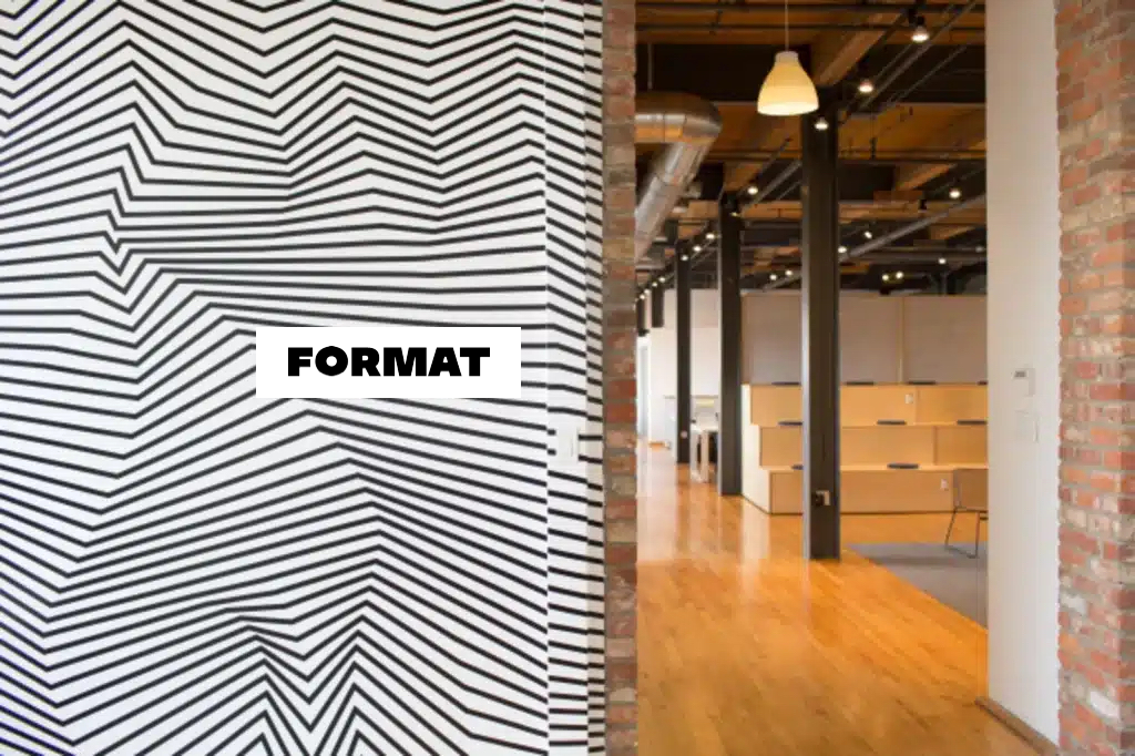format logo next to office